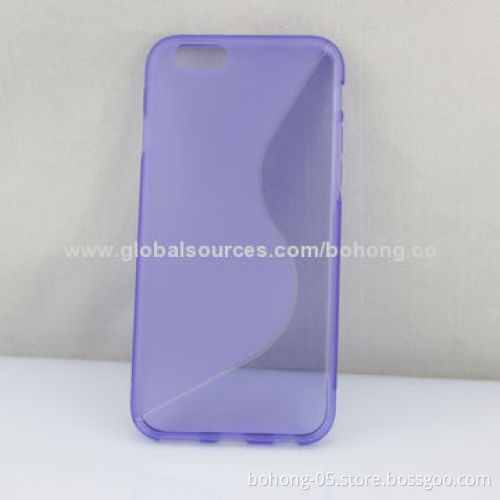 Transparent Graduate Color Water-drop Grain PC Cases for iPhone 6, Different Colors Available